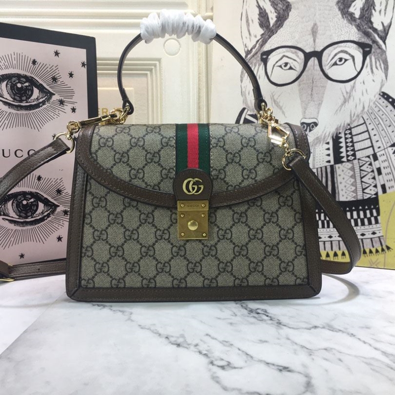 G*u*i top handle bags